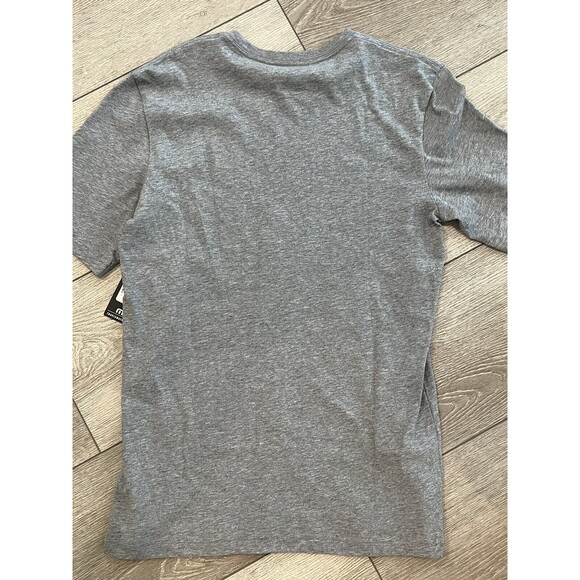 Travis Mathew Shirt Mens Small Gray Dad Bod Pima Cotton Christmas Lit NWT - Picture 5 of 6